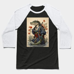 Japanese crocodile samurai Baseball T-Shirt